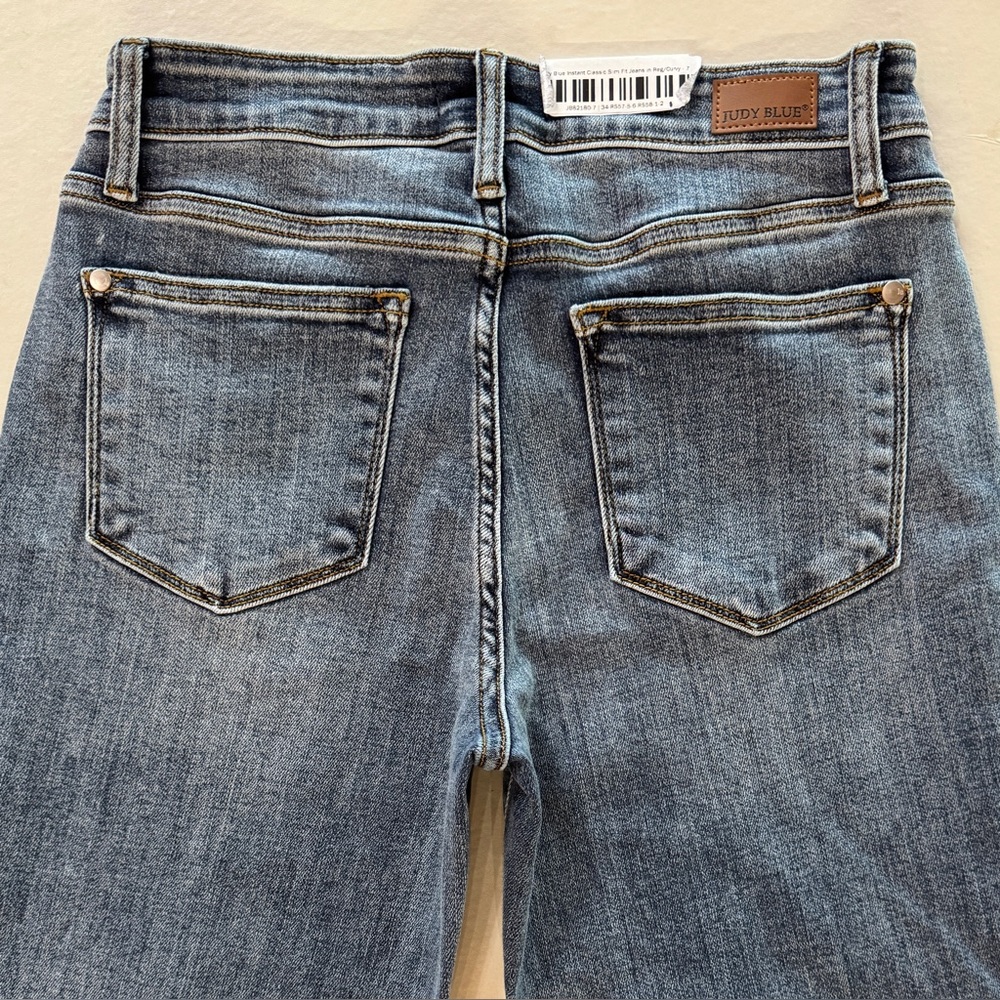 NWT Judy Blue Instant Classic Slim Fit Jeans JB82180 (7/28) - Picture 12 of 15